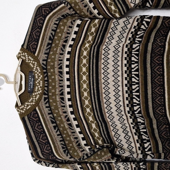 1990's Protege Collection By Tag Men's Coogi Inspired Cosby Style Sweater Size L - Picture 3 of 12